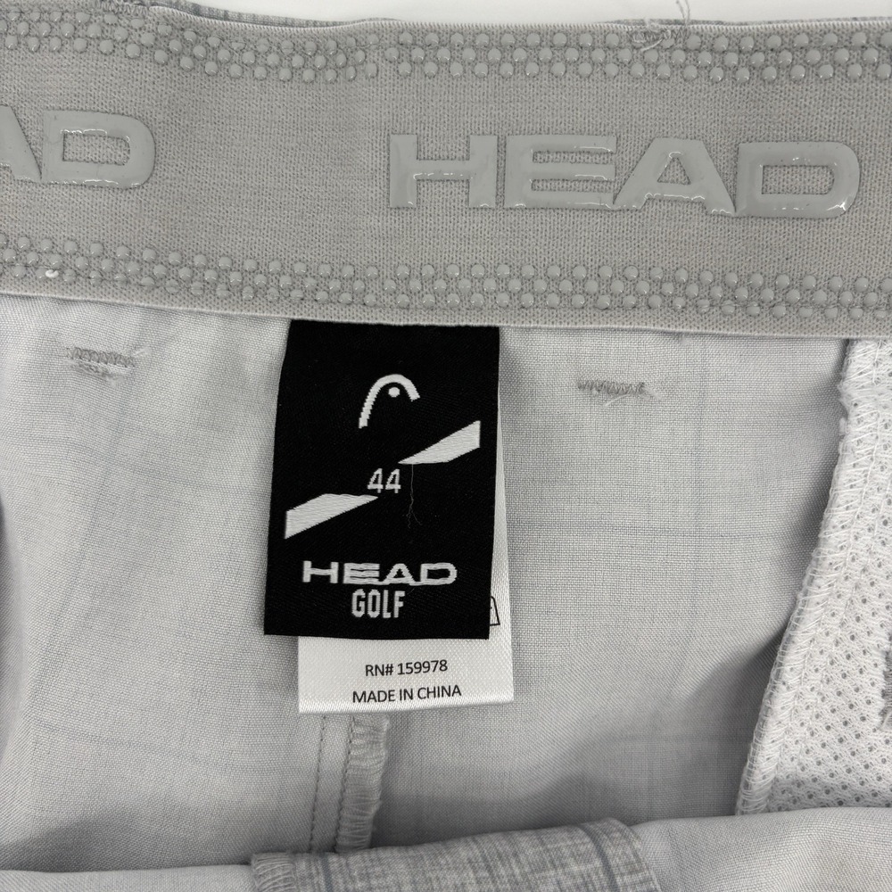 HEAD Golf Shorts Grayish/Light Blue Men's Size 44 Great Condition Squares Design - Picture 2 of 6